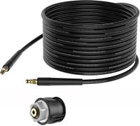 SUBZONAL-10 m Tuyau pour Kärcher nettoyeur haute pression, flexible pour Kärcher nettoyeur haute pression, Tuyau à haute pression pour Kärcher K2 K3 K4 K5 K6 K7 Connecteur rapide