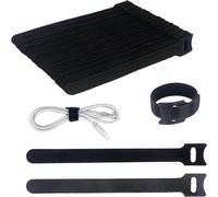 SUBZONAL-100 Lot de attache cable réutilisables, serre cable, scratch cable pour câbles de charge de bureau, maison et bureau, 150 * 12mm