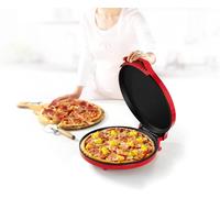 SUBZONAL-115001 Four à Pizza Thermostat Réglable Rouge 1450 W, 30 cm