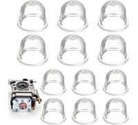 SUBZONAL-12 PièCes Poire D'AmorçAge Debroussailleuse, 22mm/19mm Pompe Amorcage Debroussailleuse, pour Tondeuse, Machine de haie,Scie à Essence, Ampoule d'amorce de Carburant de Ventilateur