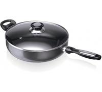Subzonal-13075284 Pro Induc Anthracite Sauteuse + Couvercle Verre En Aluminium Intérieur Revêtu 28 Cm