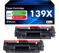 SUBZONAL-139X 139A Cartouche de Toner Compatible pour HP 139X 139A W1390X W1390A Laserjet Pro 3002dw 3002dn MFP 3102fdn 3102fdw 3002 3102 Multipack ( Noir, 2-Pack )
