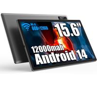 SUBZONAL-15.6 Pouces Tablette, Mes-B3 Grande Tablette Tactile avec écran IPS, Helio G99 Octa-Core, 6 Go RAM 128Go ROM(1TB TF), Android 14, 12000 mAh, BT 5.0, WiFi, Caméra de 32 MP