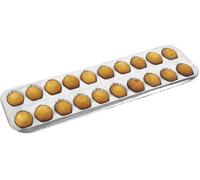 Subzonal-164510 Plaque Moule 20 Madeleinettes Fer Blanc Bord Roulé