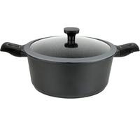 Subzonal-167840 Easy Click Faitout 20 Cm Aluminium Plastique Verre Silicone Noir