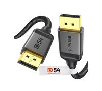 SUBZONAL-16K Câble DisplayPort 2.1 2M, Certifié VESA 4K@240Hz/165Hz/144Hz, 8K@120Hz 16K@60Hz, HDR10, G-Sync&Free-Sync, DSC 1.2, Cable DP 2.1 pour 240Hz Moniteur Gaming, PC, Carte Graphique 5090