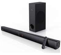 SUBZONAL-180W 2.1 Barre de Son Amovible 2 en 1 pour TV avec Caisson de 5,25'' Basses, Arc/BT 5.0/Optique/AUX 5 Modes d'égalisation Deep Bass 3D Surround Sound Home Cinéma-92CM
