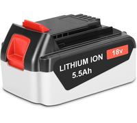 SUBZONAL-18V 5,5Ah Batterie de Remplacement pour Black Decker 18V, Batterie pour Black et Decker BL4018 BL2018 BL2018-XJ BL1518 BL1518-XJ BL2518 LBX20