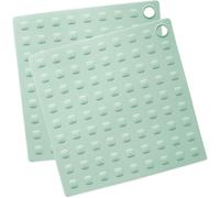 Subzonal-2 Maniques Silicone Carrées - Manique De Cuisine & Pâtisserie - Souple & Maniable - Usage Four - Dessous De Plat - Vert D¿Eau - 5282