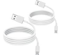 SUBZONAL-2 Pack 1m Câble Chargeur iPhone certifiés MFi Apple, Cordon de câble Apple Lightning vers USB 1 mètres pour iPhone 12/11/11Pro/11Max/ X/XS/XR/XS Max/8/7/6/ iPad 5S/Se