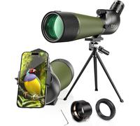 SUBZONAL-20-60x80 Longue Vue - Lunette d'observation pour tir à la Cible Chasse Observation d'oiseaux Paysage Animalier (avec Support de téléphone + Support SLR Compatible avec Nikon)