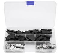 SUBZONAL-20 Pièces Connecteur USB 2.0 Type A Adaptateur de Prise à 4 Broches avec Coque en Plastique Noir Contacts en Laiton doré pour Câbles de Bricolage Périphériques d'ordinateur