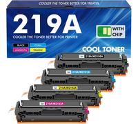 SUBZONAL-219A 219X MFP 3302FDW Toner avec Puce: 4-Pack Compatible pour HP 219A 219X pour Color Laserjet Pro MFP 3302FDW 3302SDW 3302FDN 3302FDNG 3302FDWG 3302SDWG 3202DN 3202DW W2190A Noir Cyan Jaune