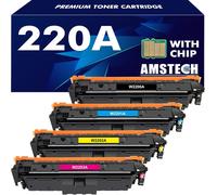 SUBZONAL-220A 220X Toner : Compatible pour HP 220A Toner Color Laserjet Pro MFP 4302dw 4302fdw 4202dw 4202dn 4302fdn Noir Cyan Jaune Magenta,W2200A W2201A W2202A W2203A avec Puce 4PK