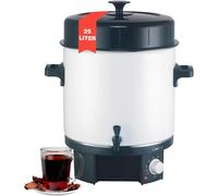 Subzonal-2in1 Machine À Boissons Chaudes & À Mettre En Conserve Avec Réservoir De 25l Cocotte Pour P.Ex. Vin Chaud Ou Punch Avec Émaillage & Et De Vidange Intégré 1800w Eka 3338