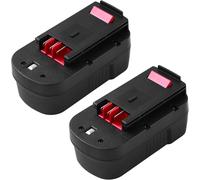 SUBZONAL-2Packs Remplacement pour Black Decker 18V Batterie 3.0Ah A18 A1718 A18NH A18E HPB18 HPB18-OPE HPB18-OPE2 244760-00 Firestorm EPC18 FSB18 FS180BX FS18BX FS18FL NST2118 Outils sans Fil