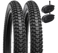 Subzonal-2pcs Pliable 16 Pouces Pneus 16x1.75 Etrto 47-305 Et 2pcs 16 Pouces Chambres À Air Av32mm Valve Compatible 16x1.75 Pneus De Vélo Et Chambres À Air