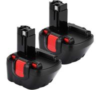 SUBZONAL-2X Batterie de Remplacement 12V 3.6Ah Ni-MH pour Bosch BAT043 BAT045 BAT120 BAT139 2607335542 2607335526 2607335274 2607335709 GSR 12-2 12VE-2 PSR 12 GSB 12VE-2 22612 23612 32612