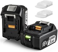 SUBZONAL-2X Replacement 18V 5.0Ah pour Makita Batterie BL1850B BL1860 BL1860B BL1850 BL1840B BL1840 LXT-400 avec indicateur LED avec Couvercle