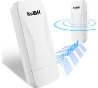 SUBZONAL-300Mbps Point d'accès WiFi Repeteur Antenne WiFi Exterieur, Antenne WiFi Longue Portée Pont WiFi Ethernet Haut Débit, 2.4G Longue Portée Jusqu'à 1KM CPE avec Ports Ethernet, PTP/PTMP, 2PCS
