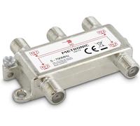 SUBZONAL-336114 Répartiteur TV Antenne TNT 4 Sorties à fiche F Blindé Métal, Splitter Téléviseur pour 4 postes