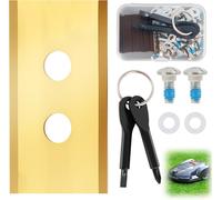 SUBZONAL-36 Lames Titanium Renforcé Compatibles avec Mammotion LUBA/YUKA, tondeuses robot Lames, Double Tranchant avec Rondelles Antivibration et Kit Vis, 1 tournevis