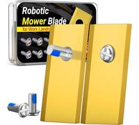 SUBZONAL-36 Pièces Lame Robot Tondeuse, Couteaux Robot Tondeuse avec 36 Anti-Blocage Vis, Lames de Rechange en Acier Inoxydable Compatible avec Worx, LandXcape, Zoef, Scheppach et Einhell
