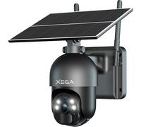 SUBZONAL-3G/4G LTE caméra de sécurité extérieure sans Fil à énergie Solaire, inclinable à 355°/95°,2K capteur de Mouvement PIR, Vision Nocturne, Conversation bidirectionnelle, Carte SIM Incluse.
