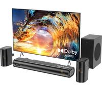 SUBZONAL-4.1 Dolby Atmos Barre de Son TV avec Subwoofer, 300W Home Cinéma Enceintes pour Téléviseur, 2 Enceintes Surround Avant, Aigus et Basses Réglables, HDMI eARC, Bluetooth 5.3, Optique, HiElite