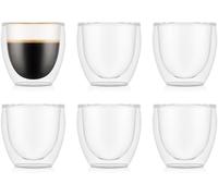 Subzonal-4557-10-12 - Pavina - Coffret De 6 Verres Double Paroi - 0.08 L, Transparent, 6 Unité
