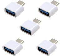 SUBZONAL-5pcs White Type-C USB-C à USB 2.0 OTG Adapter pour Tablette de téléphone cellulaire - Câble USB - Flash Disk - Souris - Ordinateur Portable