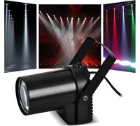SUBZONAL-5W Pin Spot LED Effet DJ,Spot Led Directionnel Faisceau,Blanc Mini Faisceau Lampe de scène,Projecteur à Faisceau LED,Pin Spot Lumiere de Poursuite,pour accrocher des lumières de scène DJ