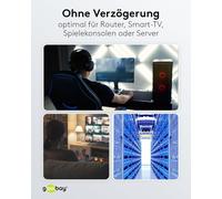 SUBZONAL-61115 - Câble réseau CAT 8.1 - Câble réseau LAN - Câble patch haut débit 40 Gbits avec blindage S/FTP PiMF/gris / 1 m