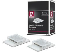 SUBZONAL-70618 Function MaxLED Clip-to-Clip-Connecteur Duo, Blanc, Plastique