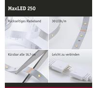 Subzonal-79856 Led Maxled 250 Kit De Base 3 M Lumiã?Re Du Jour Ip20 Incl 1x24 Watts Strip Bande Lumineuse 6500 K, Matiã?Re Plastique, 12 W, Argent, Cavalier
