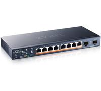 SUBZONAL-8-Port Multi-Gig 2.5G Cloud/Smart Managed PoE++ @130W avec 8 x PoE++(60W) 2 x 10G SFP+ Bureau ou Montage Mural XMG1915-10EP