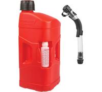 SUBZONAL-8460000001 - ProOctane Bidon d'essence homologué 20L avec Tuyau de Remplissage Solide et Durable avec Bouchon Anti-éclaboussures en Couleur Rouge