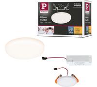 SUBZONAL-92387 panneau LED spots encastrés Veluna VariFit IP44 Blanc chaud 75 mm rond incl. 1x4,5 watts plafonnier Satin éclairage de plafond plastique éclairage de salon 3000 K