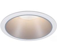 Subzonal-93409 Led Spots Encastrés Cole Rond Incl. 1x6,5 Watts Gradable Projecteurs Encastrés Blanc, Argent Lampe Encastrée Plastique, Alu Zinc Spot Pour Plafond 2700 K