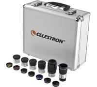 SUBZONAL-94303 1.25 inch Eyepiece & Filter Kit - Includes 14 Pieces in Metal Foam-Lined Carry Case, Silver