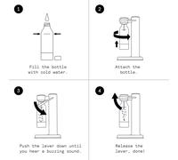 SUBZONAL-Aarke Carbonator 3, Machine à Soda avec Bouteille d'eau, Finition Blanc mat