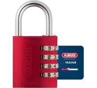 SUBZONAL-ABUS Cadenas à combinaison 145/40 rouge - Cadenas pour valises, casiers et autres. - Cadenas en aluminium - code numérique réglable individuellement - niveau de sécurité ABUS 4