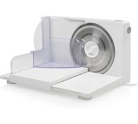 SUBZONAL-Acier inoxydable Trancheuse électrique pliable Tristar EM-2098 - Avec poussoir - Épaisseur de tranche réglable - 150W