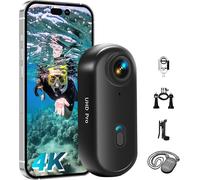 SUBZONAL-Action Cam WiFi, Mini Camera Sport 4K, caméra POV sous-Marine étanche jusqu'à 30 m, 360 ° pour Casque de vélo, caméra corporelle, bodycam, Camera Waterproof, Petite caméras