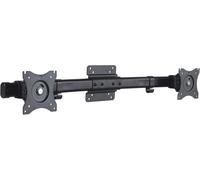 Subzonal-Adaptador De Pantalla Dual Para 2 Monitores, Montaje En Pared, Inclinable: +/-45°, Pivotable: +/-15°, Giratorio: +/-180°, Capacidad De Carga: 10 Kg Como Máximo, Vesa 75x75 Y 100x100, Negro