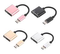 SUBZONAL-Adaptateur Audio USB-c pour Écouteurs Prise Jack 3,5 Mm, Compatible Smartphones et Tablettes USB-c, Boîtier Aluminium Argenté, Câble TPE Stable pour Usage Téléphonique et Musical