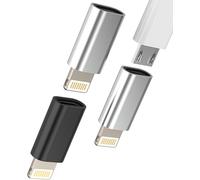 SUBZONAL-Adaptateur Micro USB Femelle vers Lightning Mâle (Lot de 3) câble de Charge Android pour iPhone 14 13 Pro Max convertisseur certifié pour Apple MFi connecteur de données pour iPad Accessoire