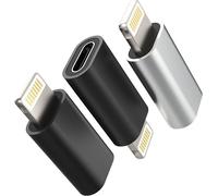 SUBZONAL-Adaptateur USB C Femelle vers Lightning Mâle (Lot de 3) pour Apple pour iPhone 14 13 12 11 Pro Max Mini XS SE X XR 7 8 Plus pour iPad Air Chargeur Câble Type-C Convertisseur de Port de Charg
