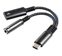 SUBZONAL-Adaptateur USB C Jack 3.5mm 2 en 1 Prise Type C vers AUX Jack avec Charge Rapid PD 60 W Câble Audio Compatible avec iPhone 16 15 Pro Max Huawei USW Samsung Ultra S24 S24+ Pixel Cable Aux Hi-