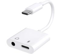 SUBZONAL-Adaptateur USB C vers Jack 3.5mm avec Charge Rapide 60W, Hi-Res Adaptateur Casque USB-C Compatible avec iPhone 16/15 Pro Max Samsung Galaxy S24/S23/S22/S21 Ultra iPad Pro Pixel